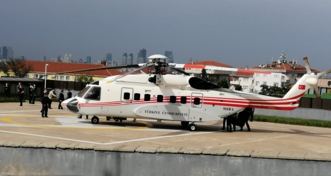 Cumhurbaşkanı Erdoğan Fatih sondaj gemisini ziyaret için helikopterle İstanbul’dan ayrıldı