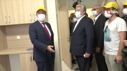 KKTC Başbakanı Tatar, Türkiye tarafından yaptırılan pandemi hastanesini ziyaret etti