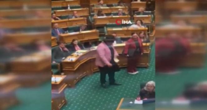 Maorili vekil haka dansı yaptı, parlamento toplantısından atıldı