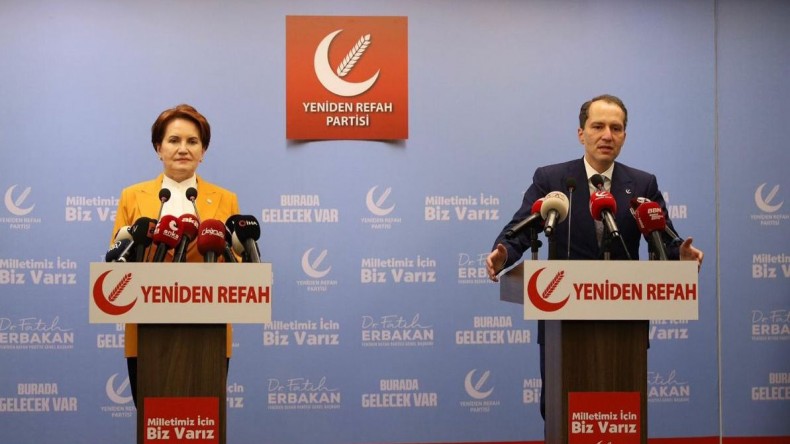 Meral Akşener, Yeniden Refah Partisi Genel Başkanı Erbakan’ı ziyaret etti