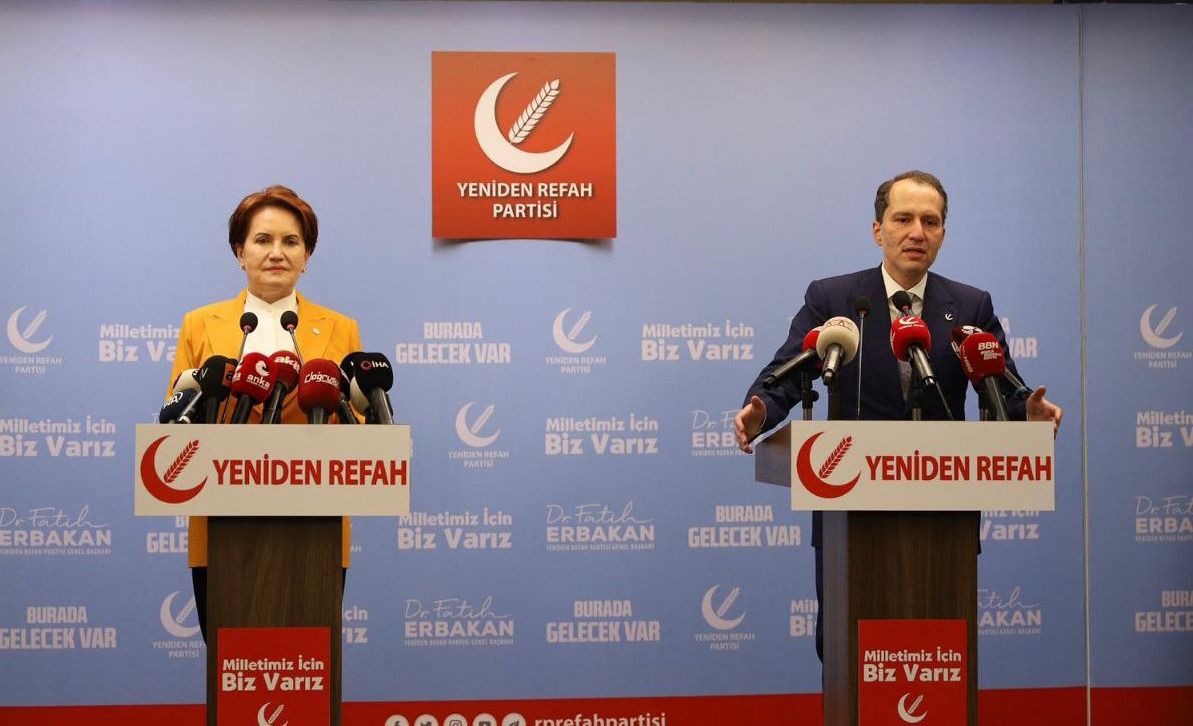 Meral Akşener, Yeniden Refah Partisi Genel Başkanı Erbakan’ı ziyaret etti
